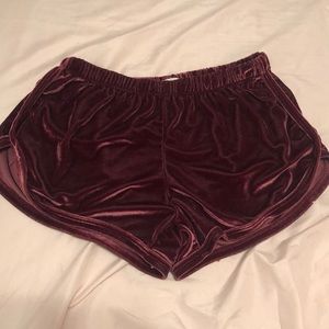 Maroon brandy Melville shorts